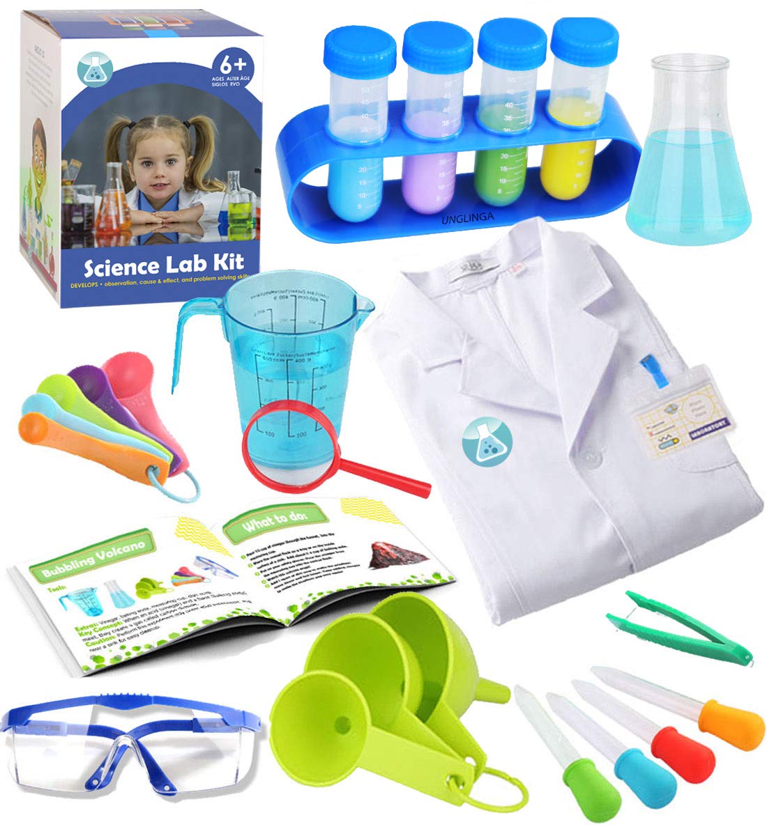 210 Experiments Kids Science Lab Kit STEM Set