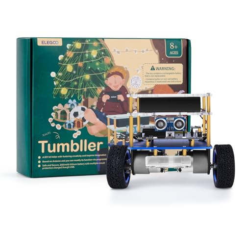 ELEGOO Tumbller Self-Balancing Robot Kit for Arduino Robotics for Kids Ages 8-12 12-14 Gifts for 8 9 10 11 12 13 14 15 16 Year Old Boys Girls Teens Toys for Ages 8-10 8-13 10-12 14-16 STEM Building