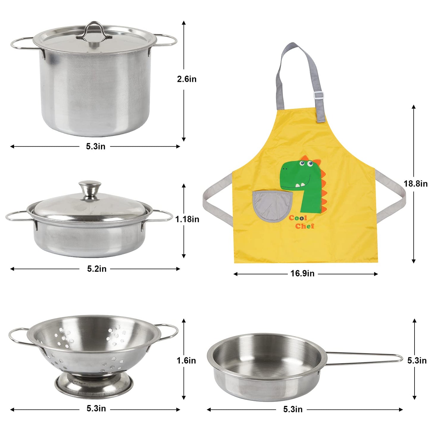 Wooden Kids Kitchen Play Food Cooking Set Accessories