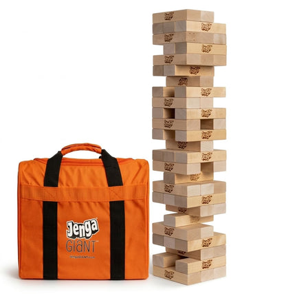Giant Wooden Block Tower Game Hardwood Stack Set