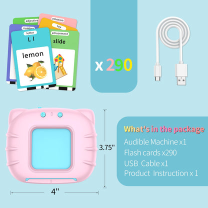 Talking Flash Cards Sight Words Preschool Learning Toy