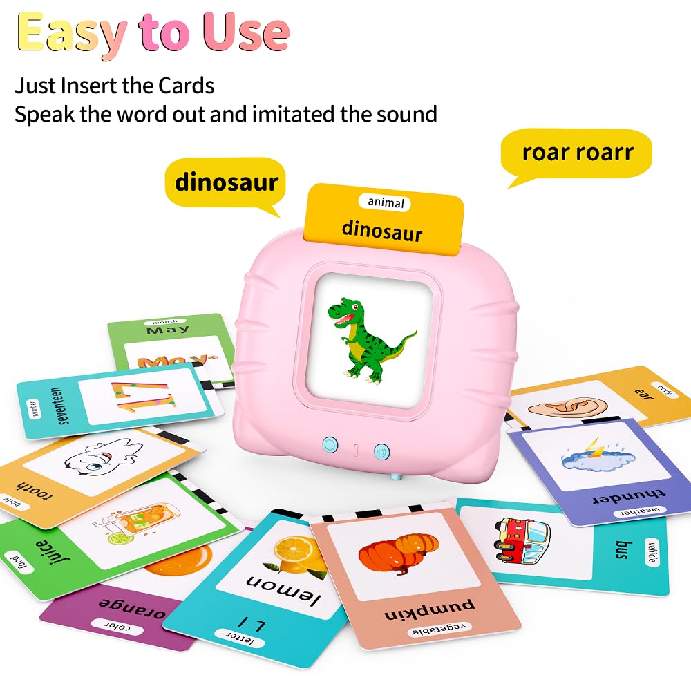 Eaever Toddler Toys - Talking Flash Cards, 520&260 Sight-Words-Talking-Flash-Cards, Educational Toys, Preschool-Learning-Activities for Babies, Autism-Sensory-Toys