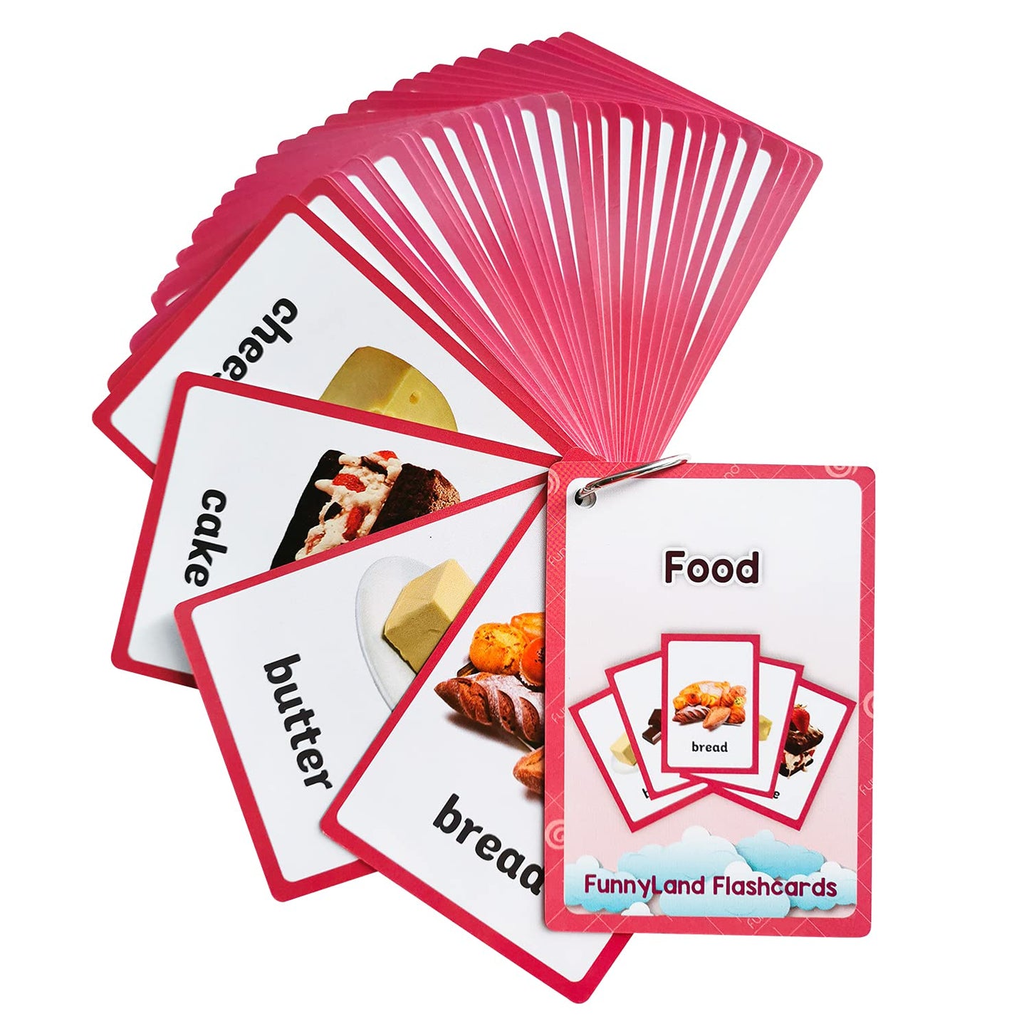 English Word Flash Cards Preschool Learning Set