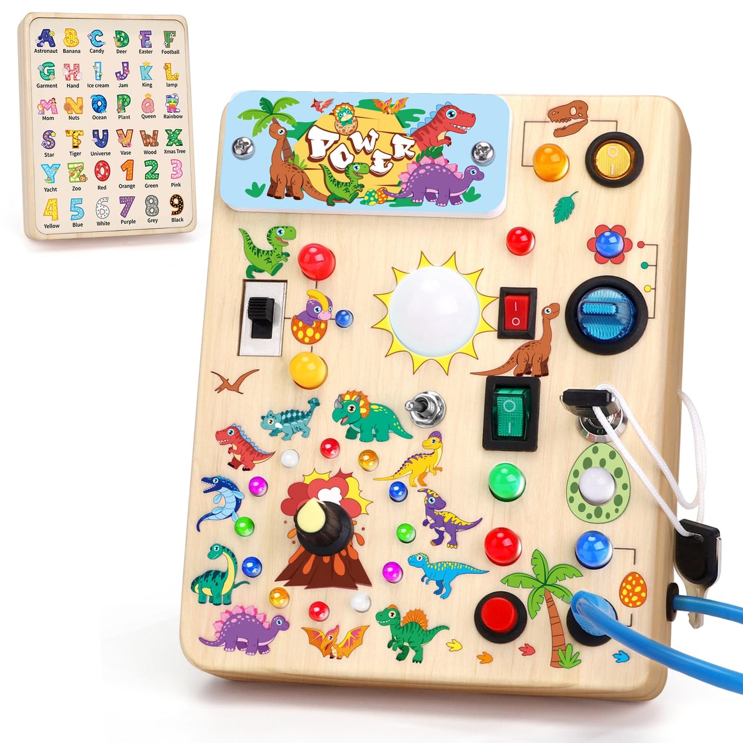 Montessori Busy Board Sensory Activity Toy Toddlers