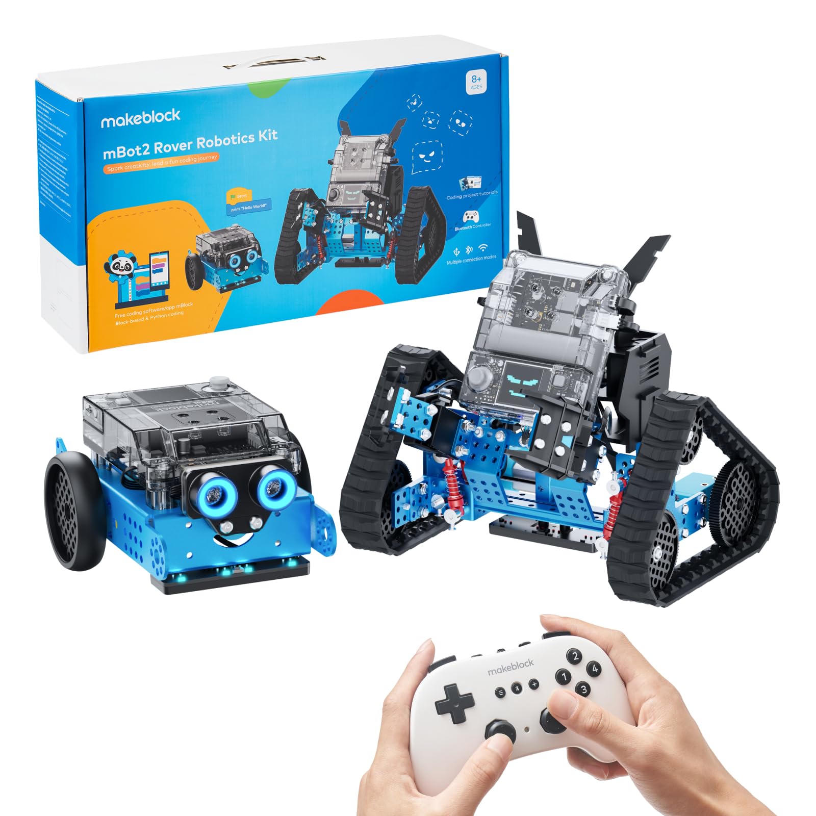 Makeblock mBot Neo Robot Kit STEM Projects for Ages 8-12, Coding for Kids Support Scratch & Python Programming, Building Toys Gifts for Boys Girls 8+ Years Old