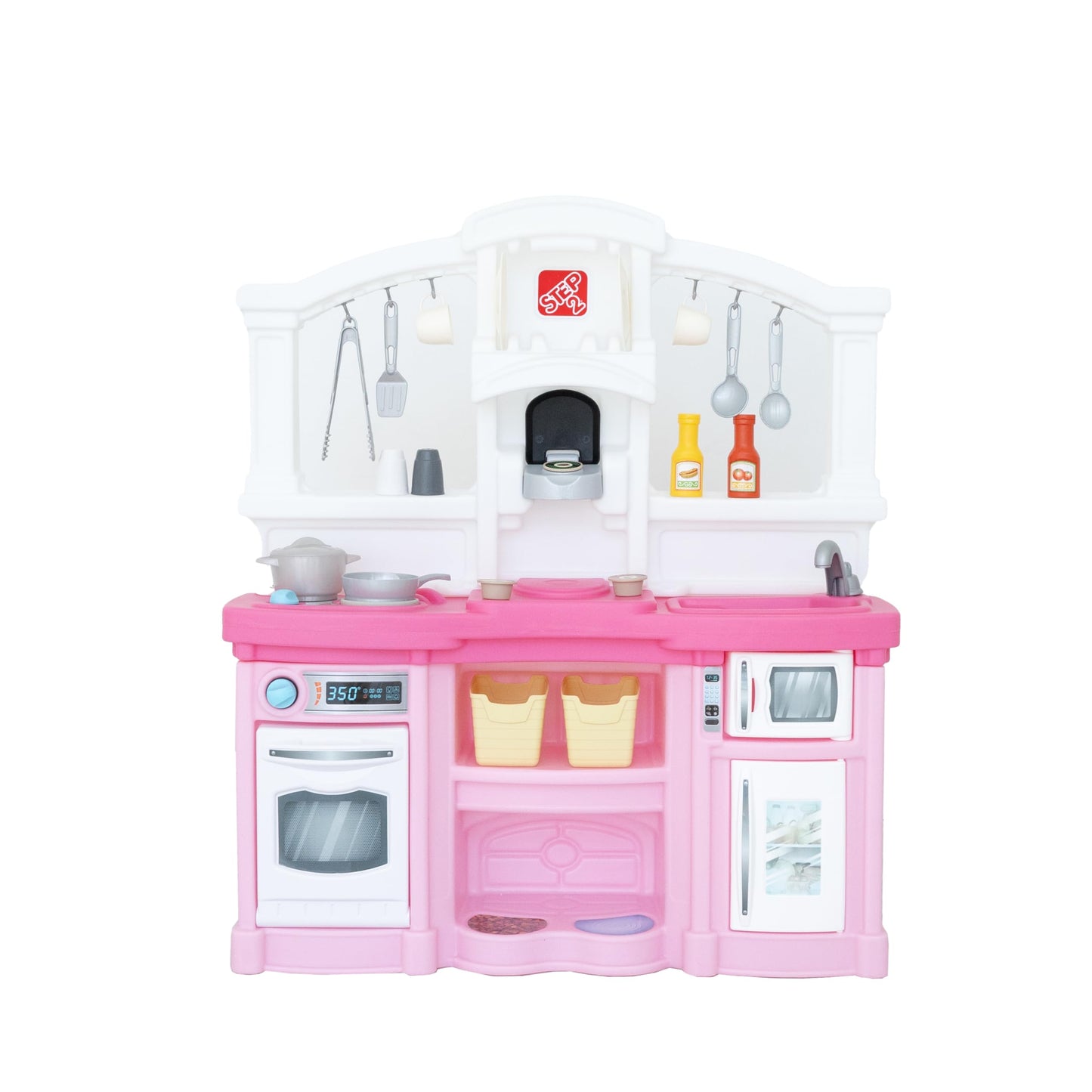 Kids Plastic Kitchen Play Workstation Pretend Set