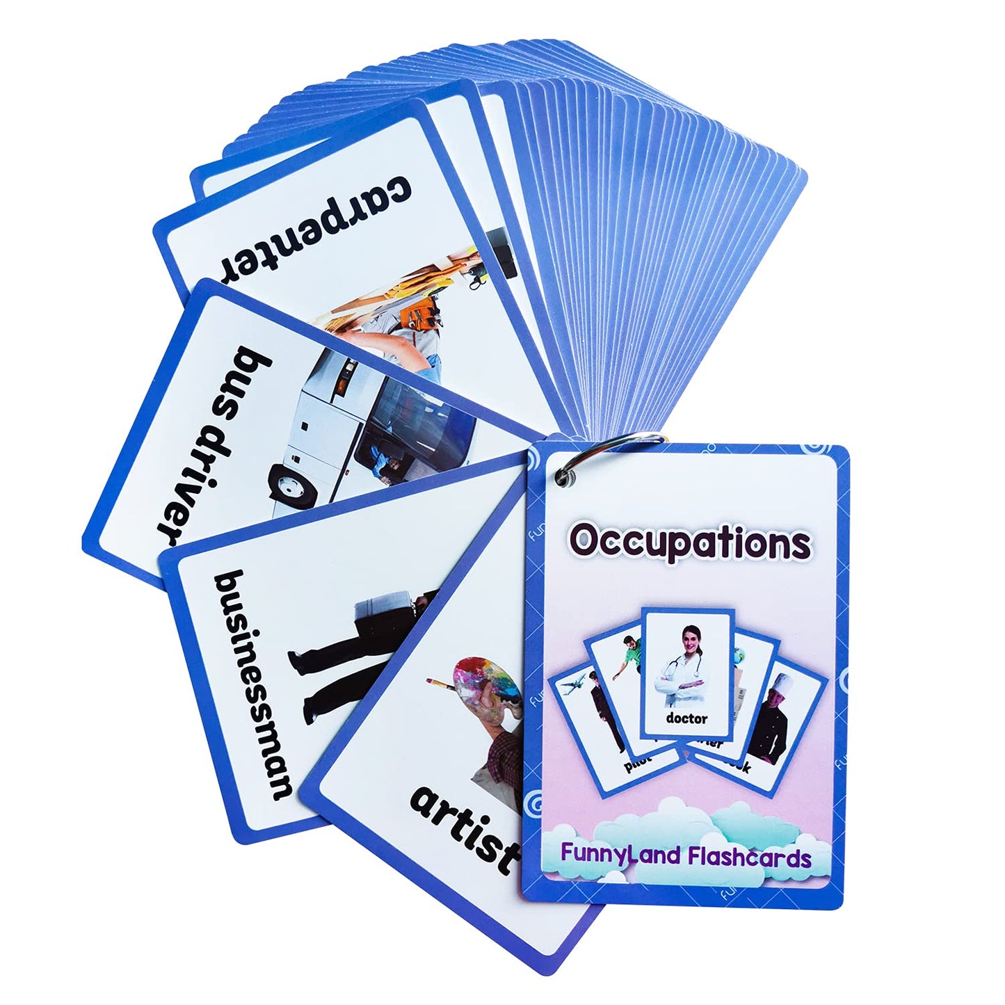 English Word Flash Cards Preschool Learning Set