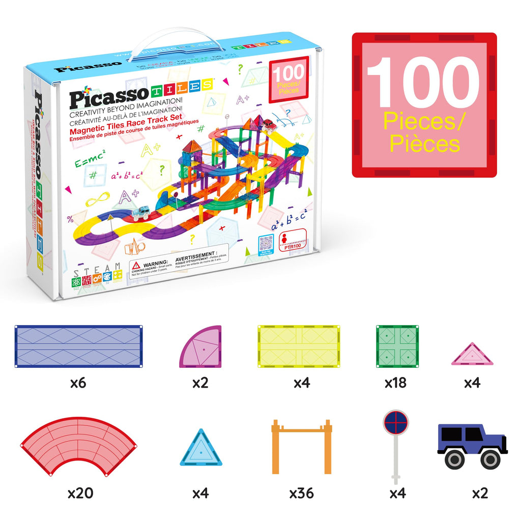 PicassoTiles Race Car Track