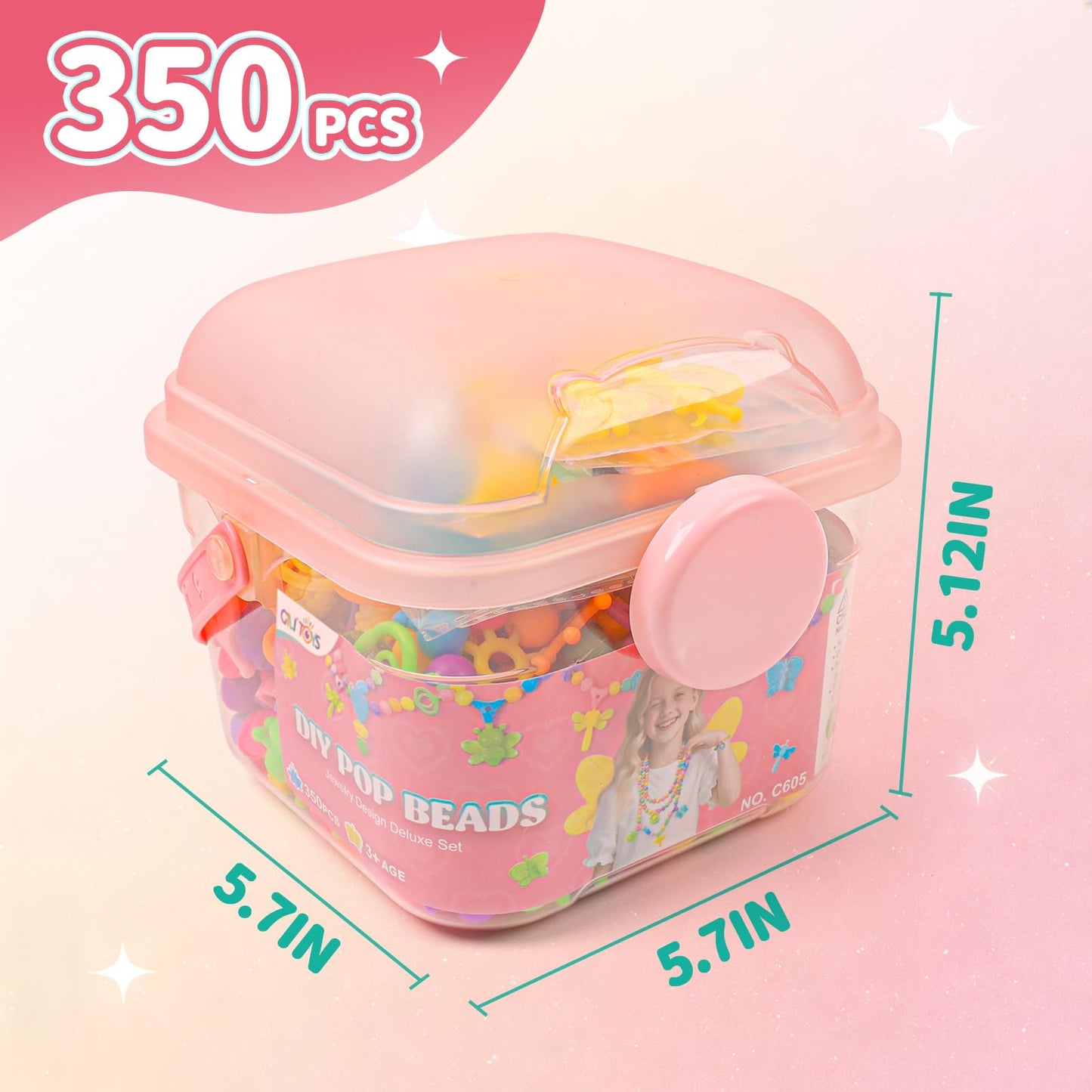 Kids Pop Beads Jewelry Making Arts & Crafts Kit