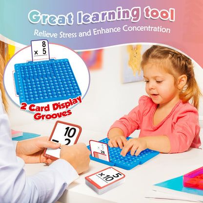 Math Flash Cards Multiplication Division Set Board
