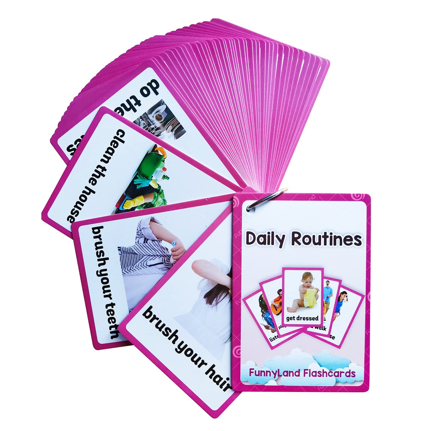 English Word Flash Cards Preschool Learning Set