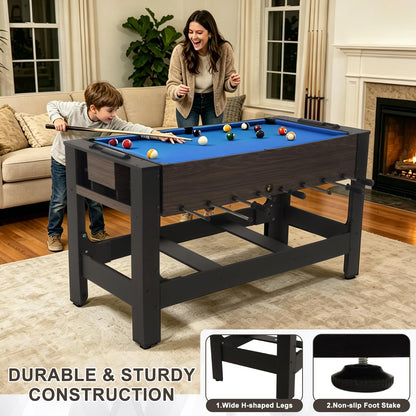 4-in-1 Game Table Air Hockey Foosball Ping Pong