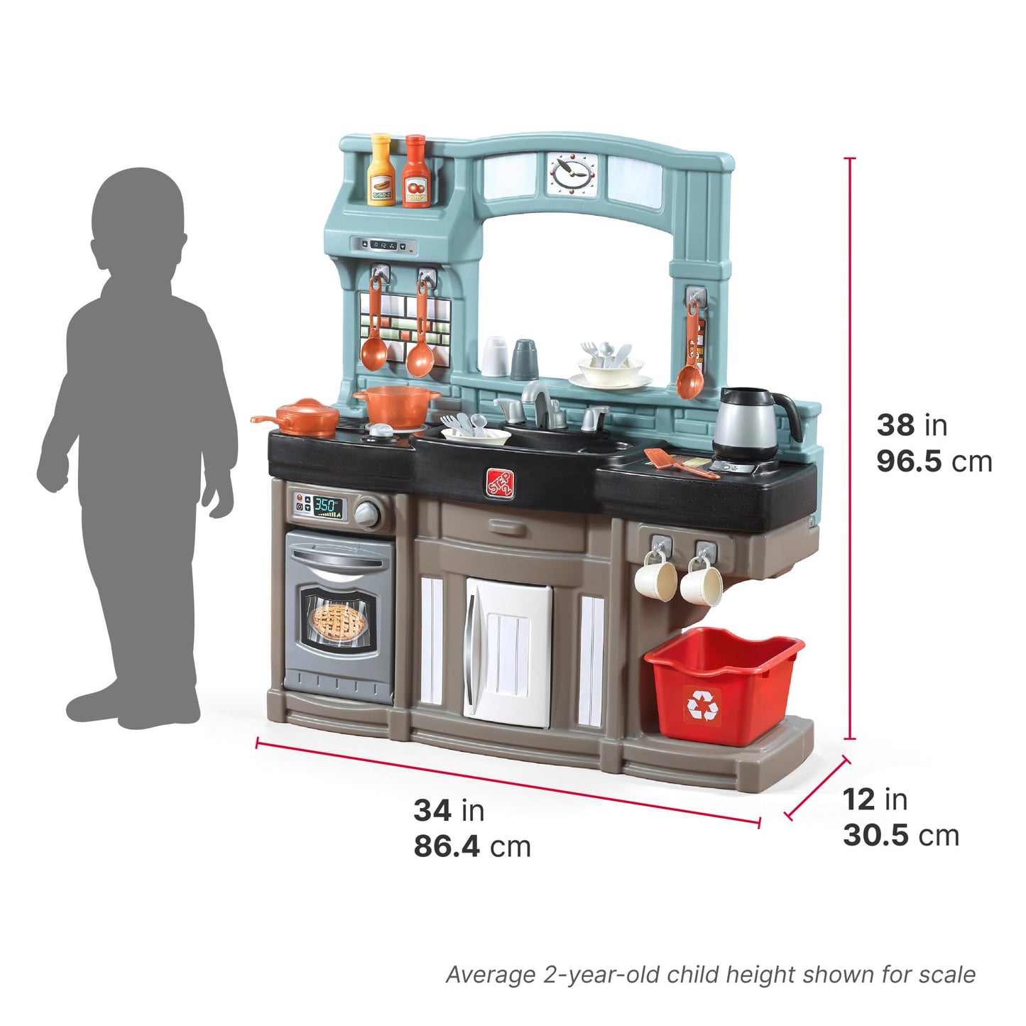Kids Kitchen Playset with Lights & Sounds Set