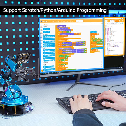Smart Robotic Arm STEM Kit Arduino Scratch Python