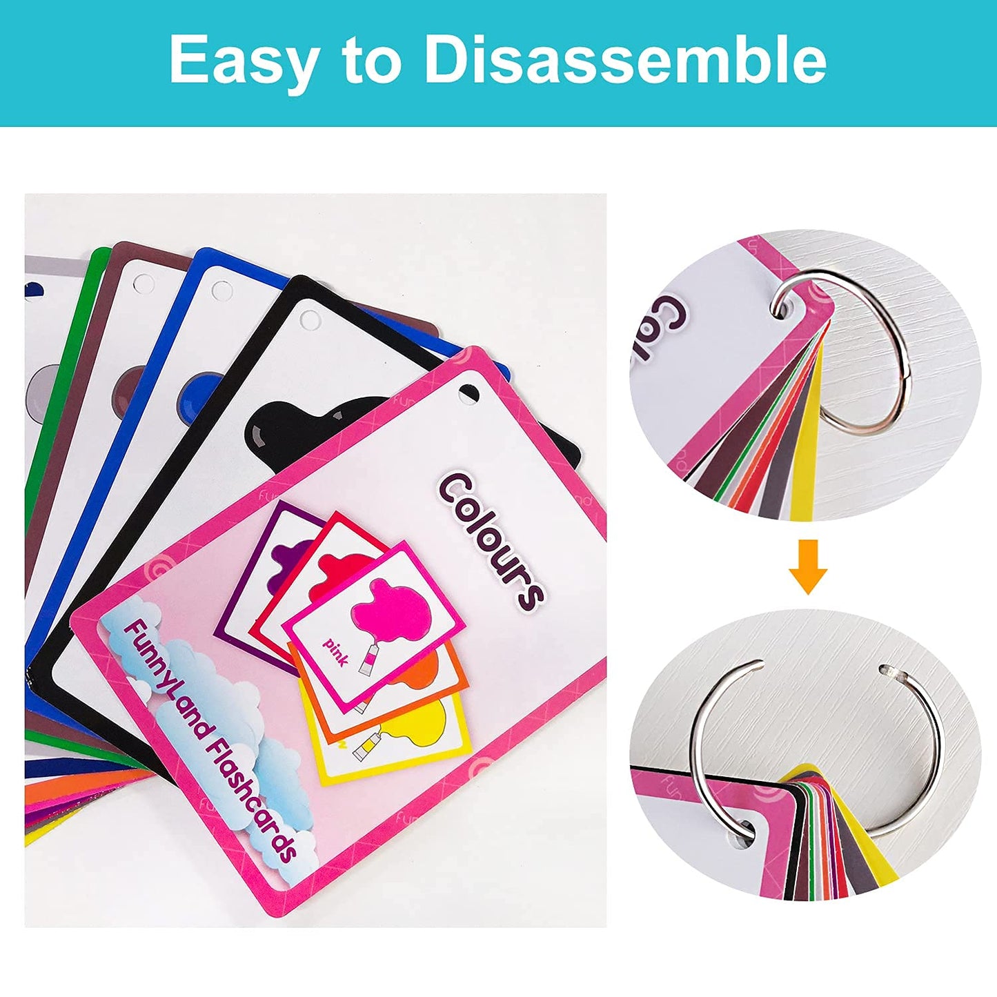 English Word Flash Cards Preschool Learning Set