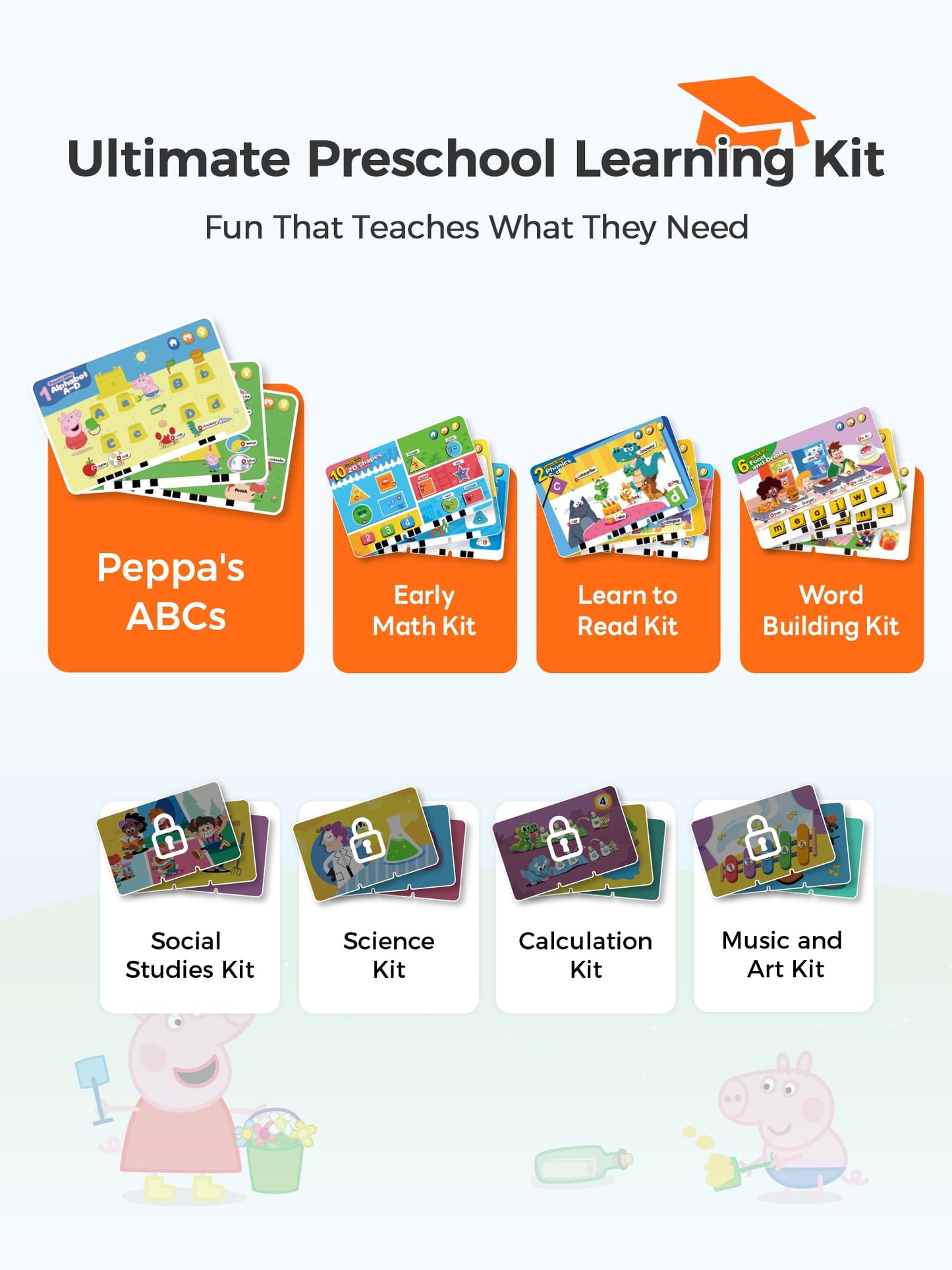 Screen Free Learning Pad Alphabet Numbers Kids Toy