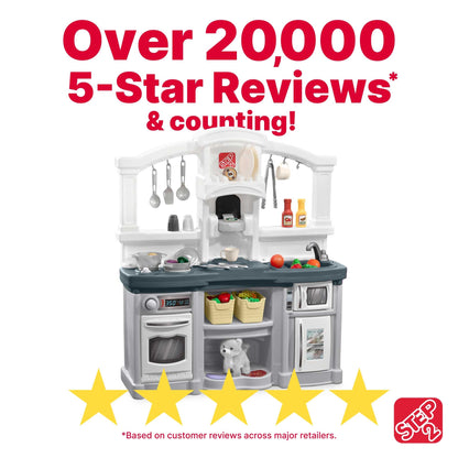 Kids Plastic Kitchen Play Workstation Pretend Set