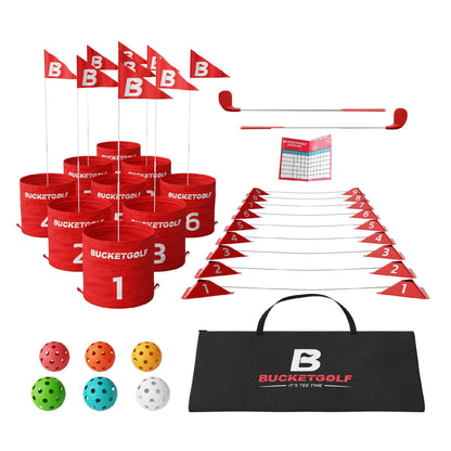 Outdoor Golf Game Set 9 Hole Clubs Backyard Beach