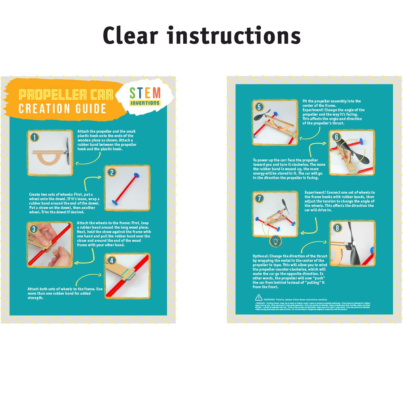 DIY Propeller Car STEM Science Kit for Kids