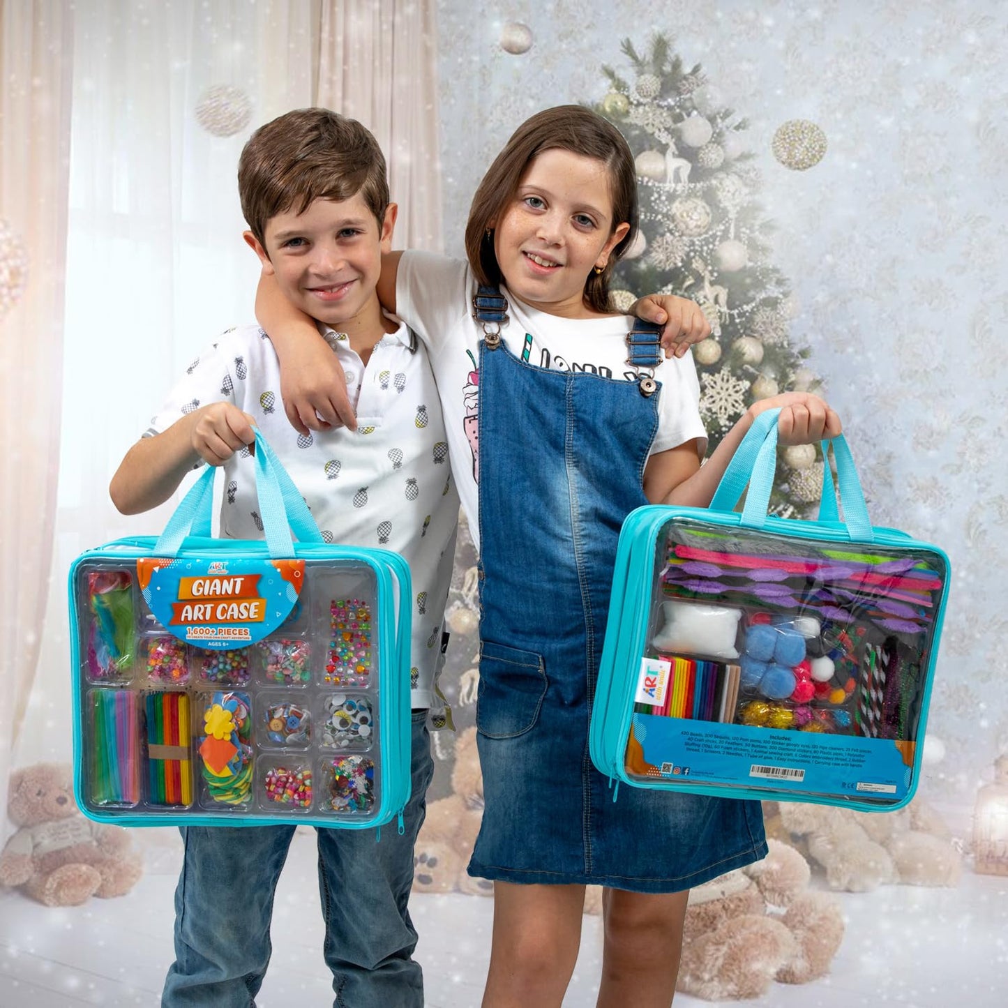 1600+ Pcs Kids Craft Kit DIY Arts & STEM Set