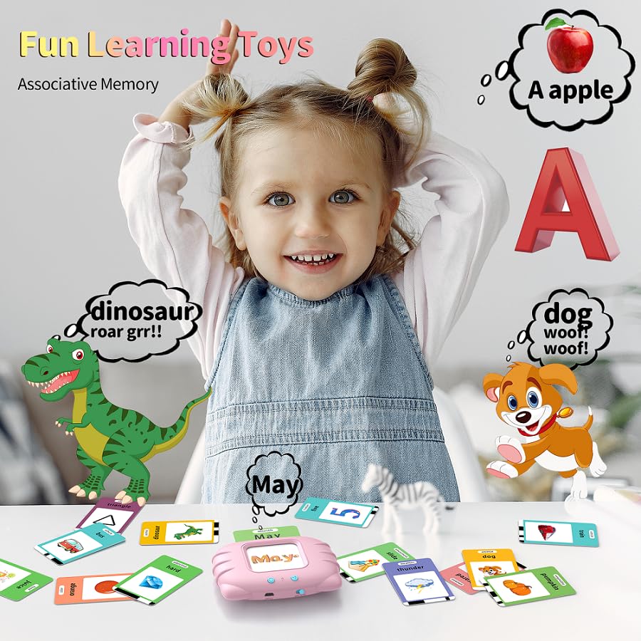 Eaever Toddler Toys - Talking Flash Cards, 520&260 Sight-Words-Talking-Flash-Cards, Educational Toys, Preschool-Learning-Activities for Babies, Autism-Sensory-Toys