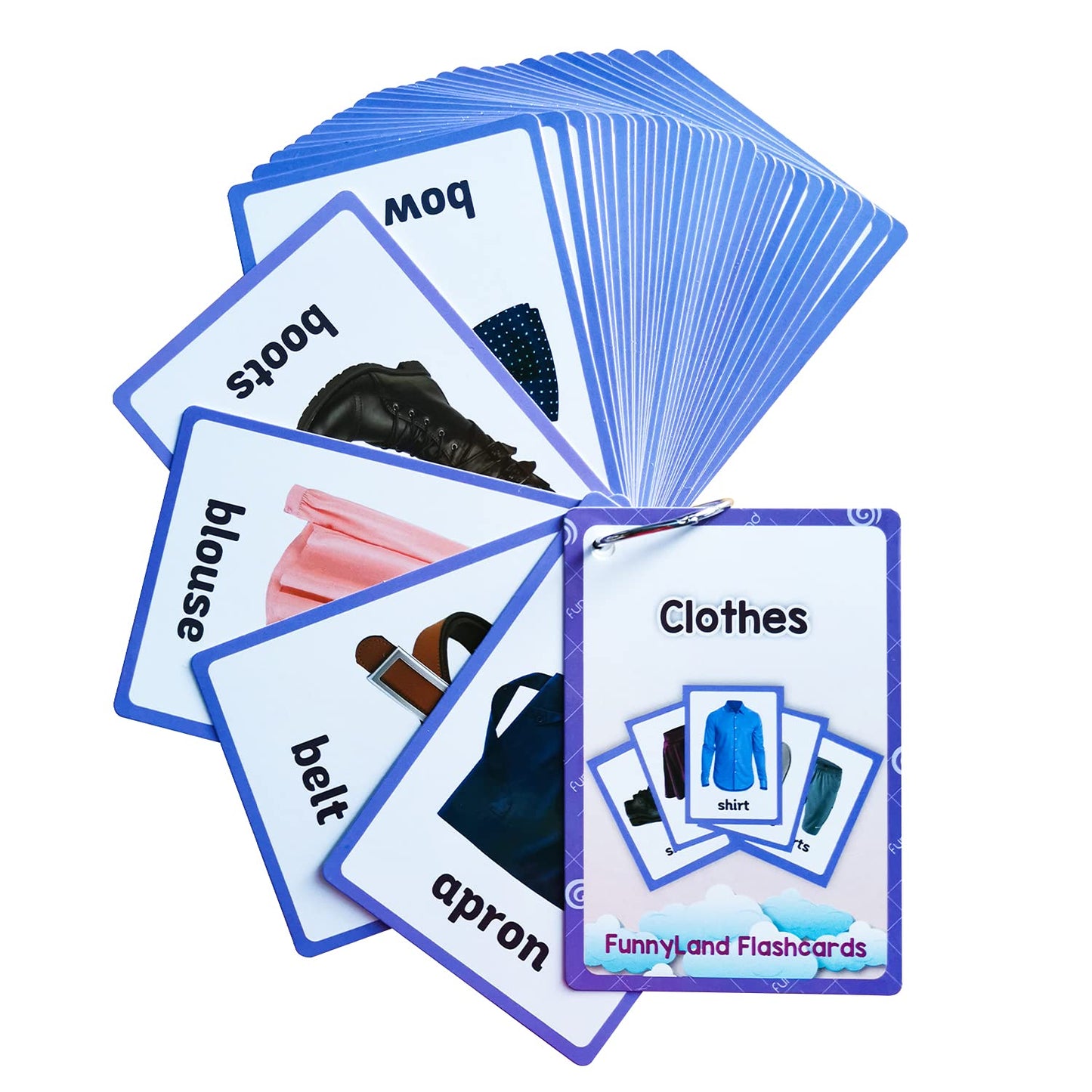 English Word Flash Cards Preschool Learning Set