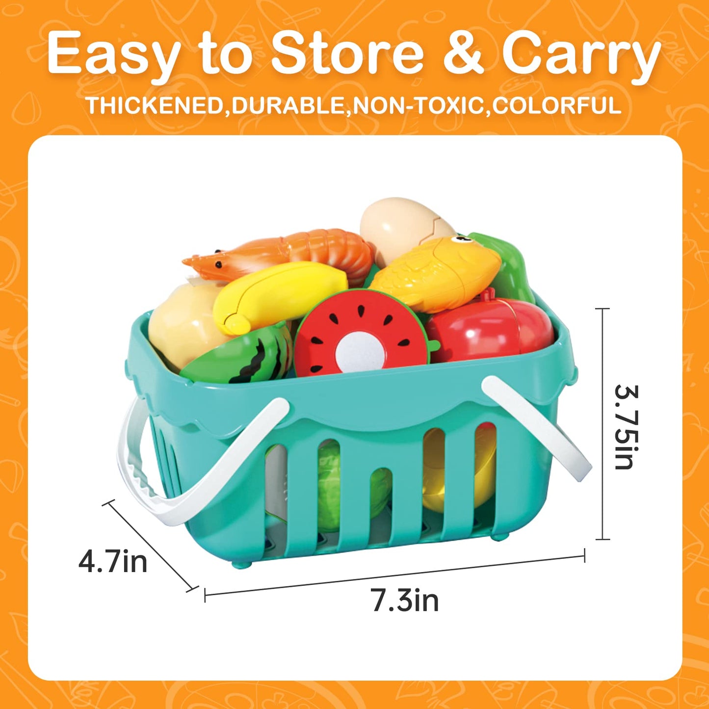 130-Piece Kids Kitchen Pretend Play Cooking Set