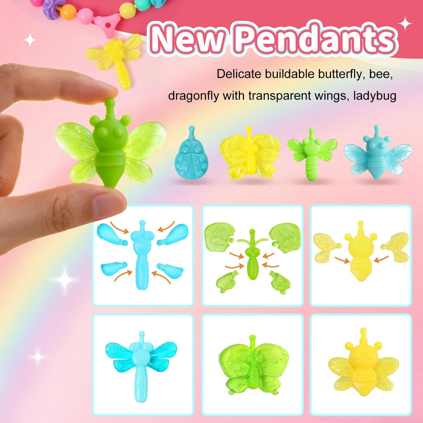 Kids Pop Beads Jewelry Making Arts & Crafts Kit