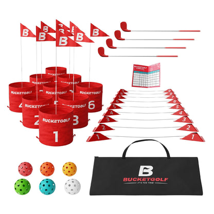 Outdoor Golf Game Set 9 Hole Clubs Backyard Beach