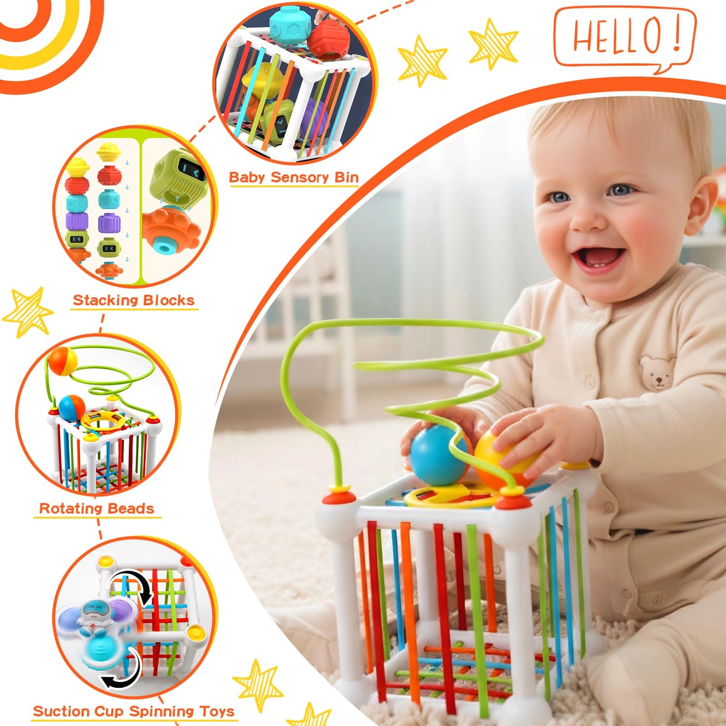Montessori Sensory Baby Toy Fine Motor Skills Set