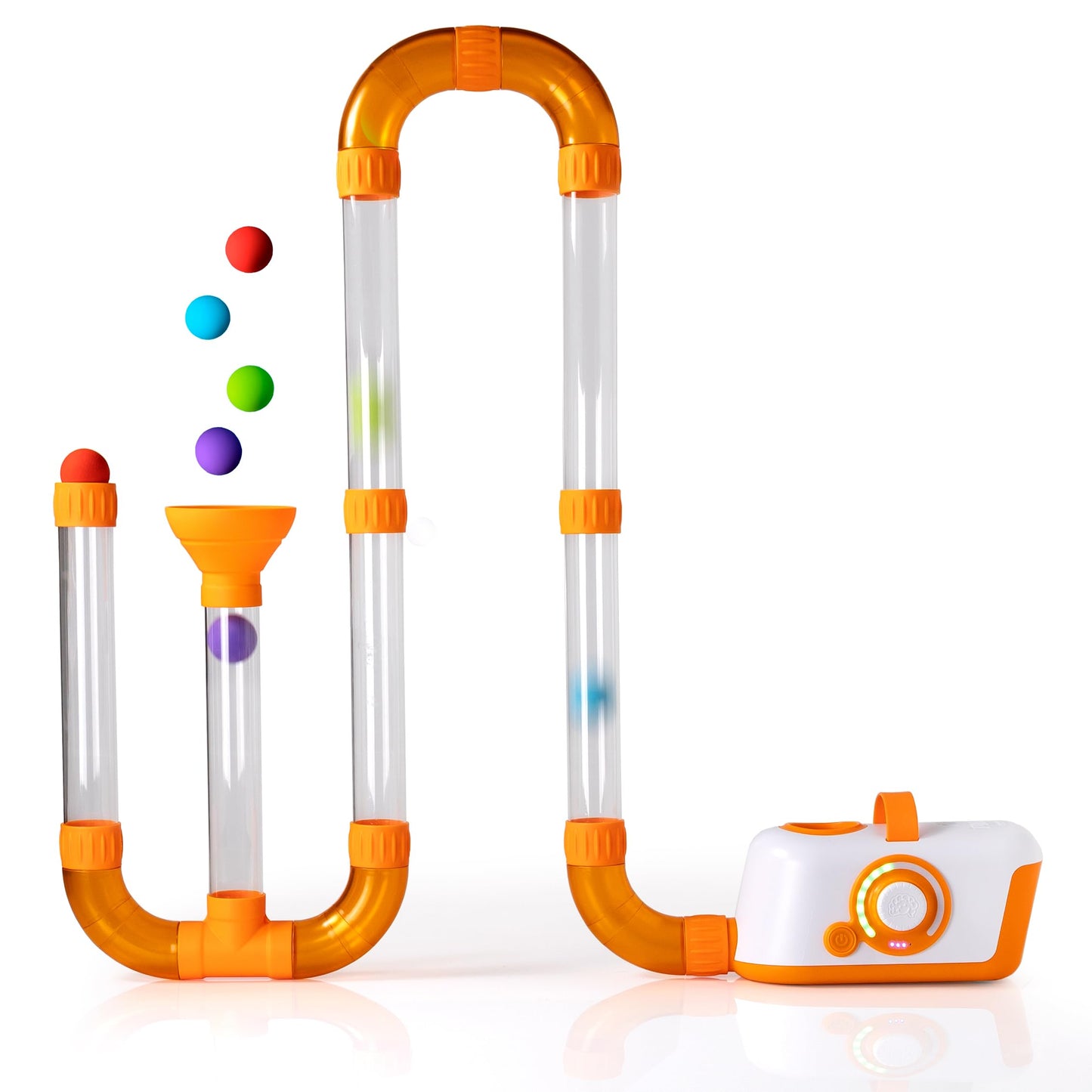 Air-Powered STEM Tube Building Toy Set for Kids