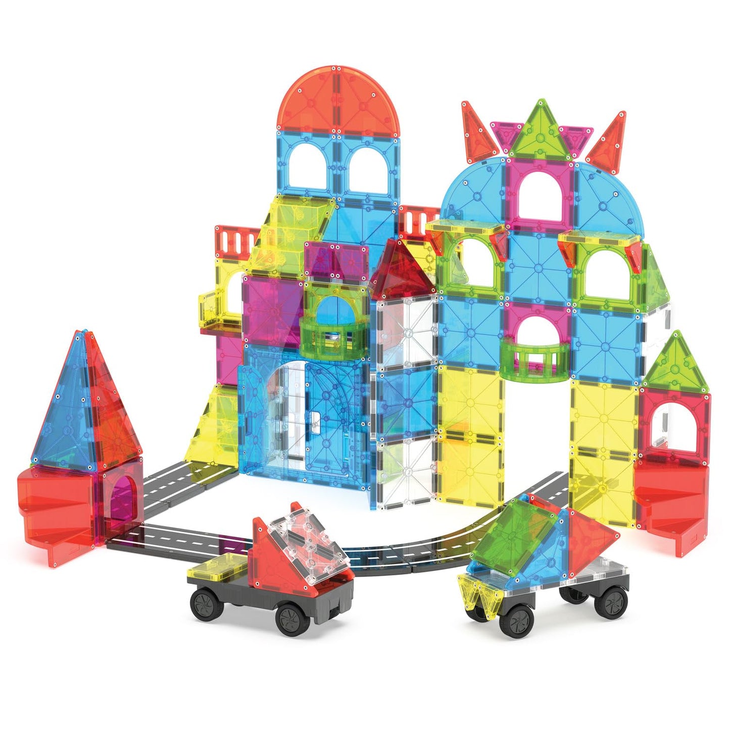 110-Piece Magnetic City Building Tiles Set