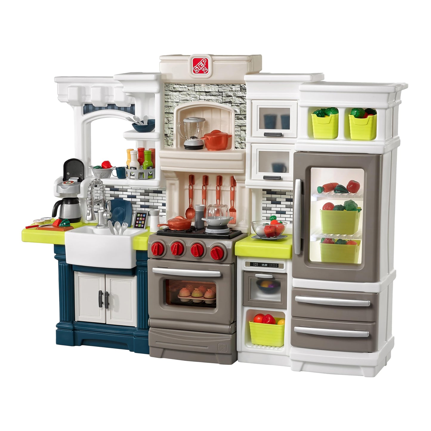Kids Kitchen Playset 70+ Accessories Pretend Play Set