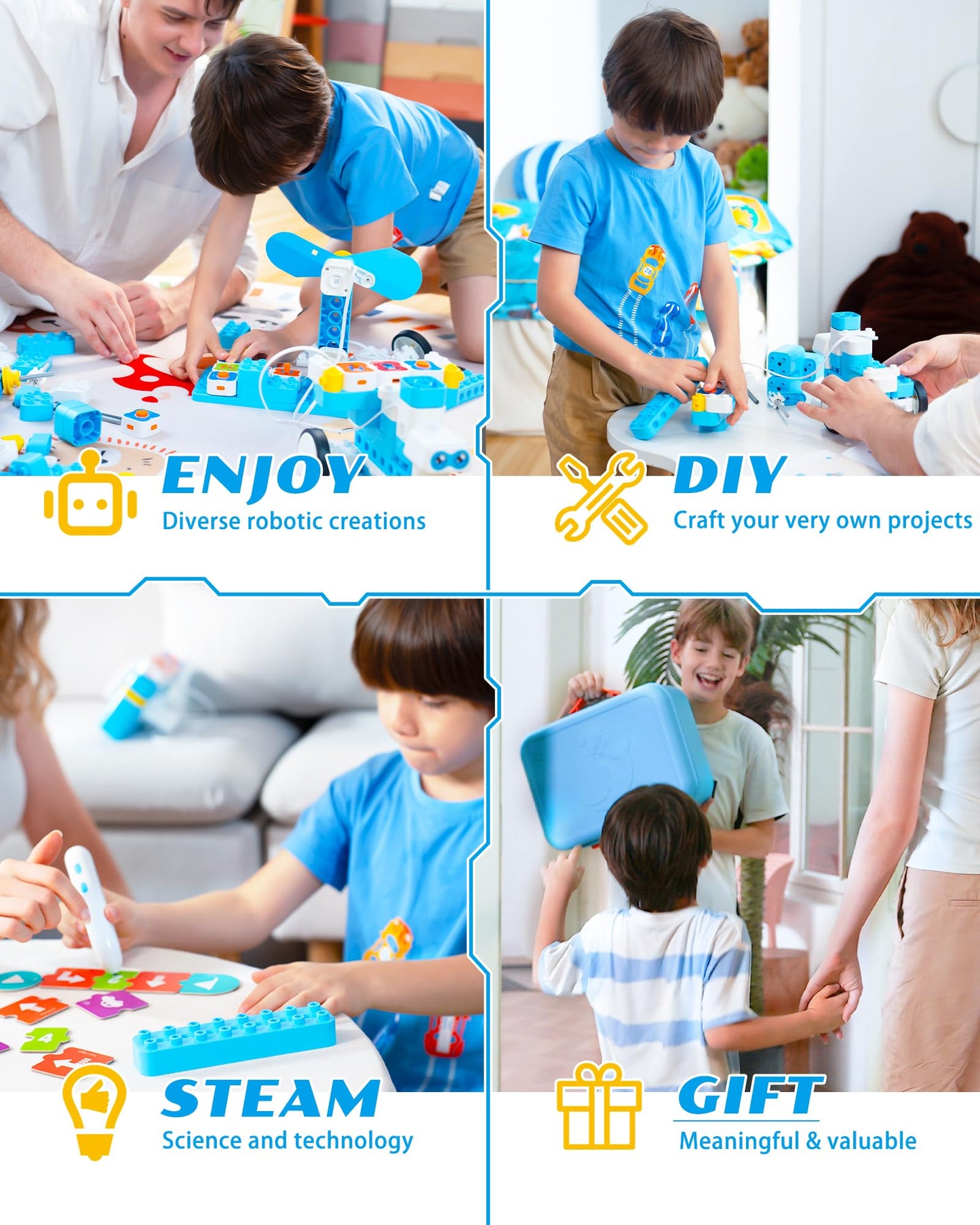 STEM Coding Robot Building Kit 24-in-1 Kids Toy Set