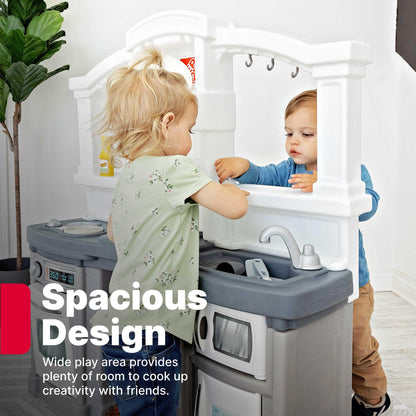 Kids Plastic Kitchen Play Workstation Pretend Set