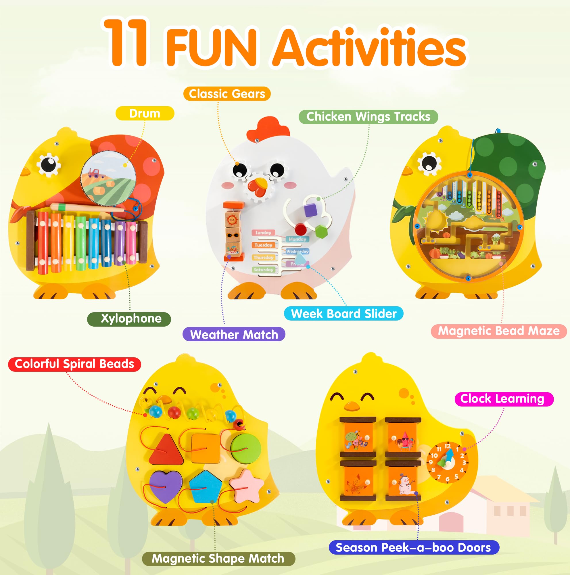 WOODMAM Wall Activity Panels