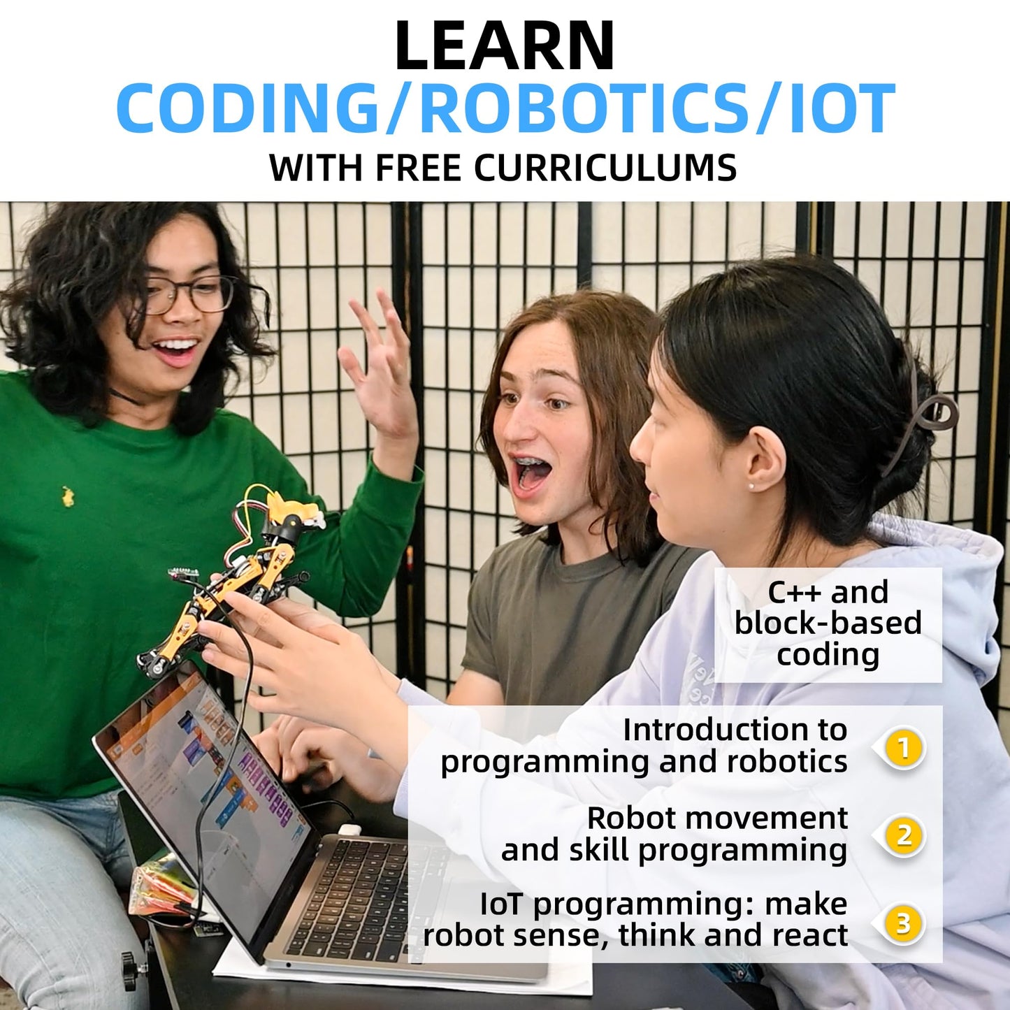 Programmable Robot Dog Coding STEM Kit for Kids