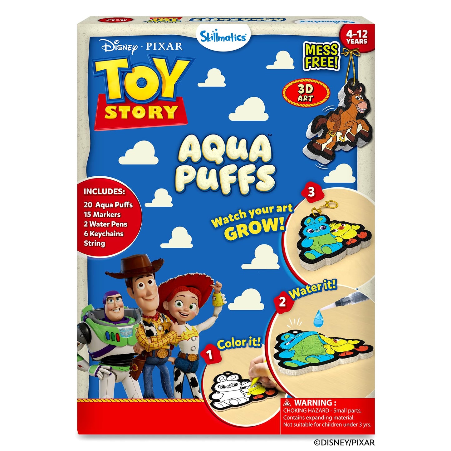 Kids 3D Aqua Puffs Mess-Free Craft Art Kit STEM Set