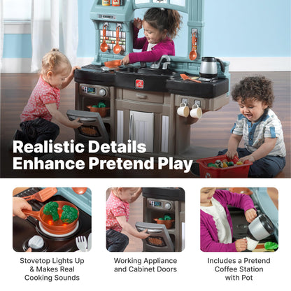 Kids Kitchen Playset with Lights & Sounds Set
