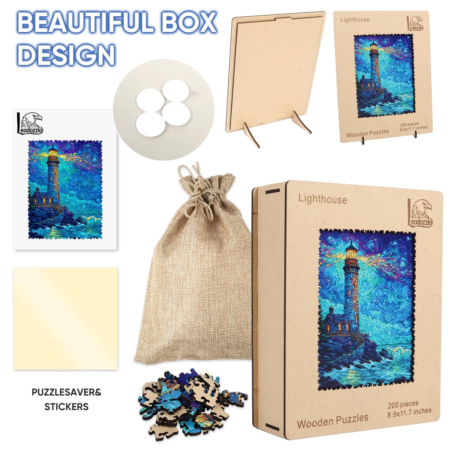 Wooden Nature Jigsaw Puzzle Family 200-500 Pieces Set