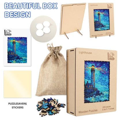 Wooden Nature Jigsaw Puzzle Family 200-500 Pieces Set