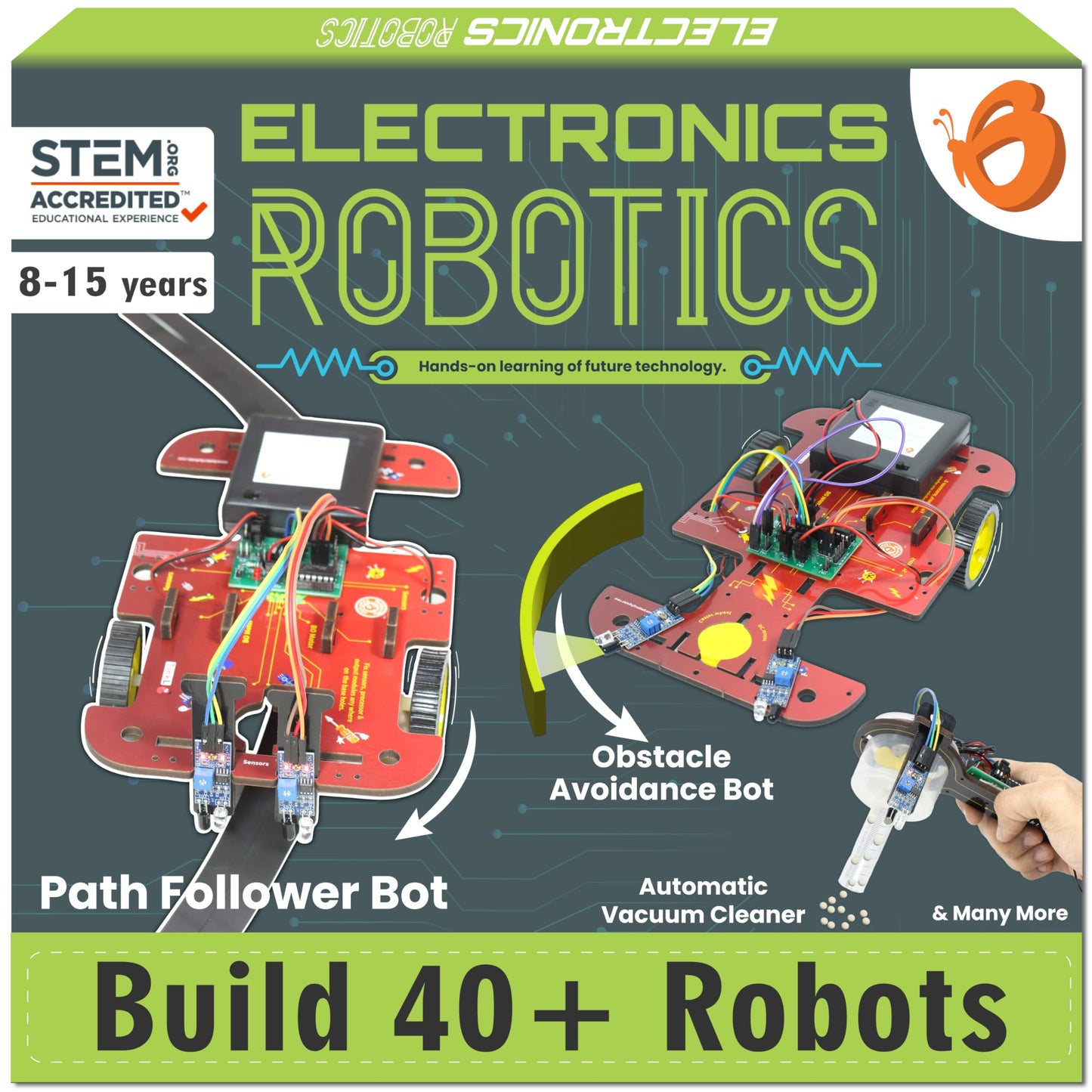 Kids STEM Electronic Robot Building Kit with Motors