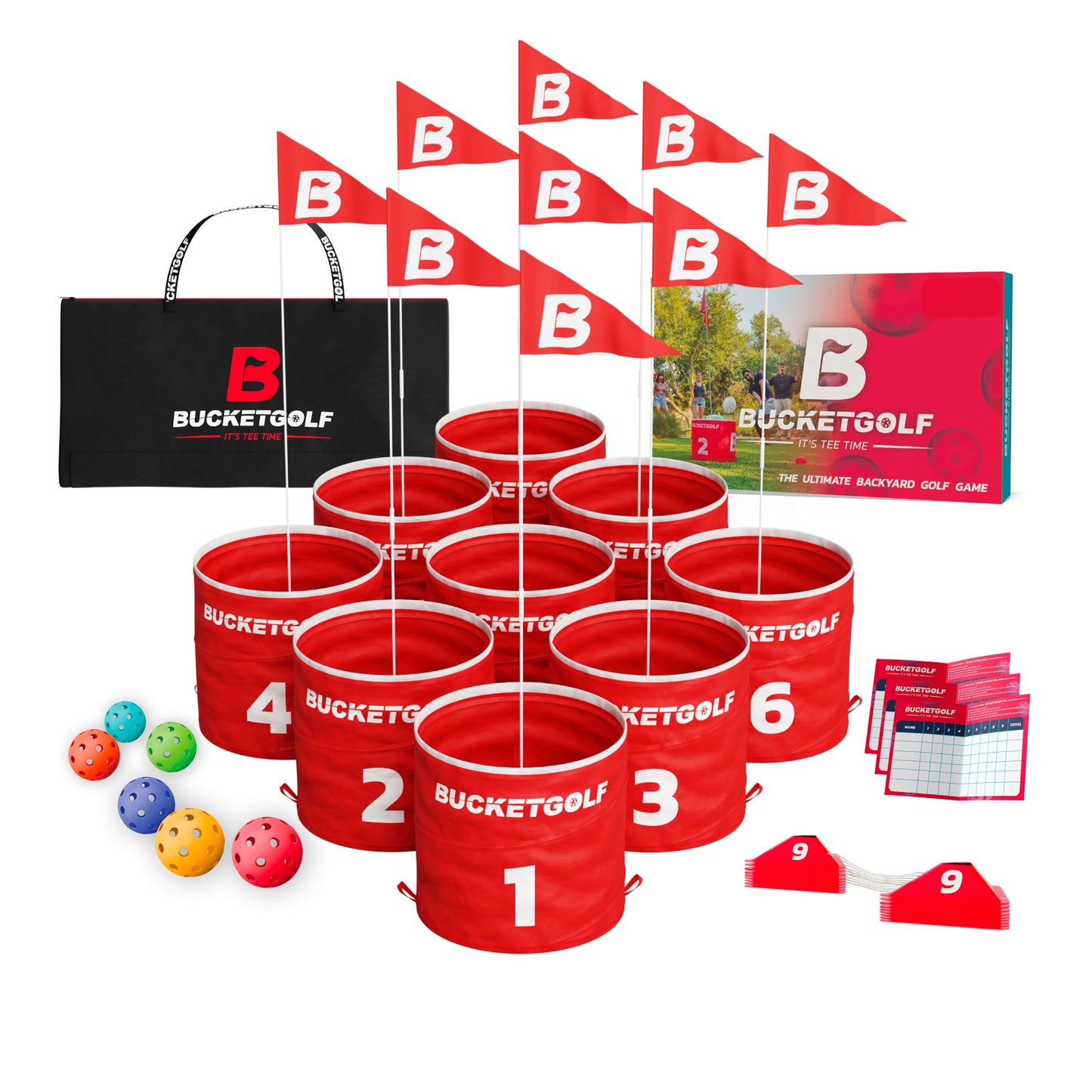 Outdoor Golf Game Set 9 Hole Clubs Backyard Beach