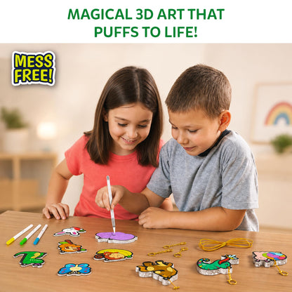 Kids 3D Aqua Puffs Mess-Free Craft Art Kit STEM Set