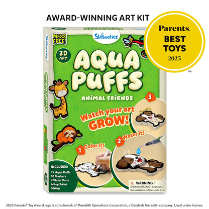 Kids 3D Aqua Puffs Mess-Free Craft Art Kit STEM Set