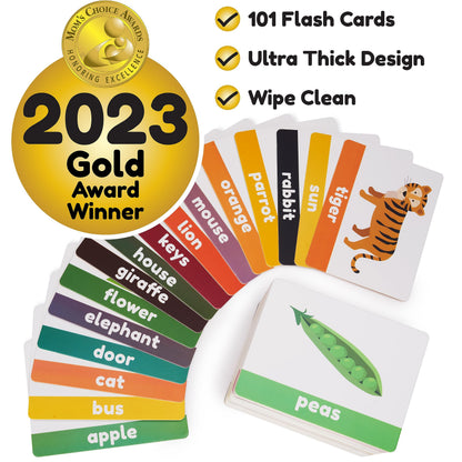 Toddler Flash Cards Objects Numbers Learning Set