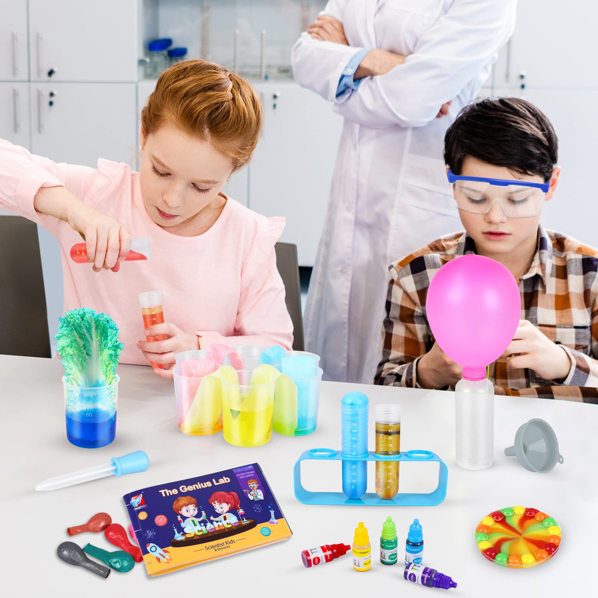 Science Kit for Kids,80 Science Lab Experiments,STEM Educational Learning Scientific Tools,Birthday Gifts and Toys for 6 7 8 9 10 Years Old Boys Girls Kids