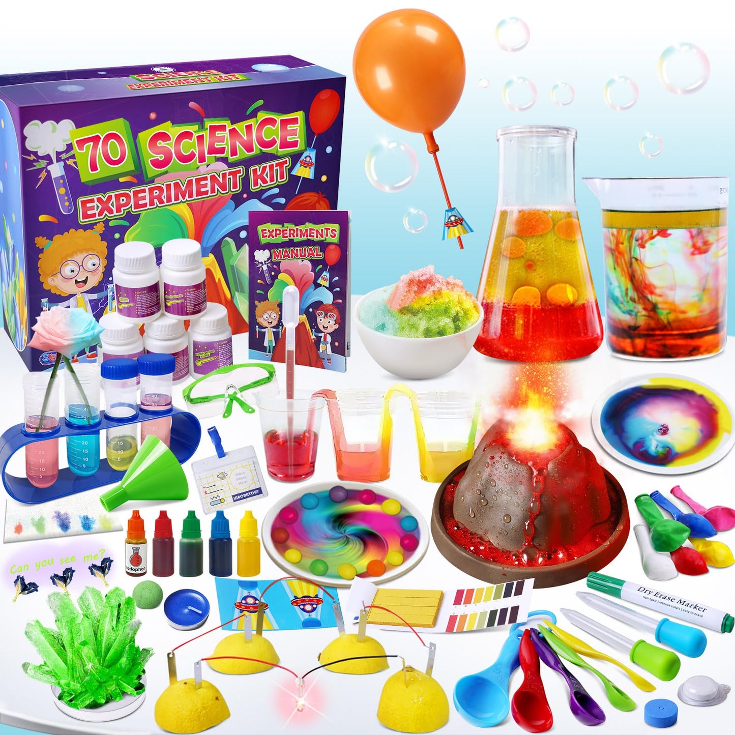 210 Experiments Kids Science Lab Kit STEM Set
