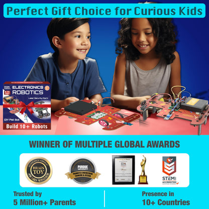 Kids STEM Electronic Robot Building Kit with Motors