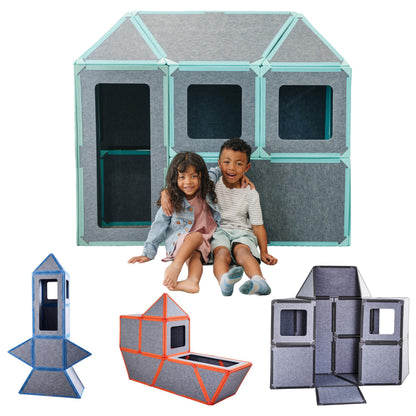 Giant Magnetic Fort Building Panels STEM Set